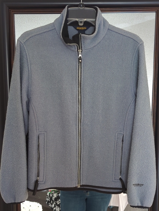 Woolrich Jackets & Blazers - Woolrich Men's Gray Full-Zip Fleece Jacket